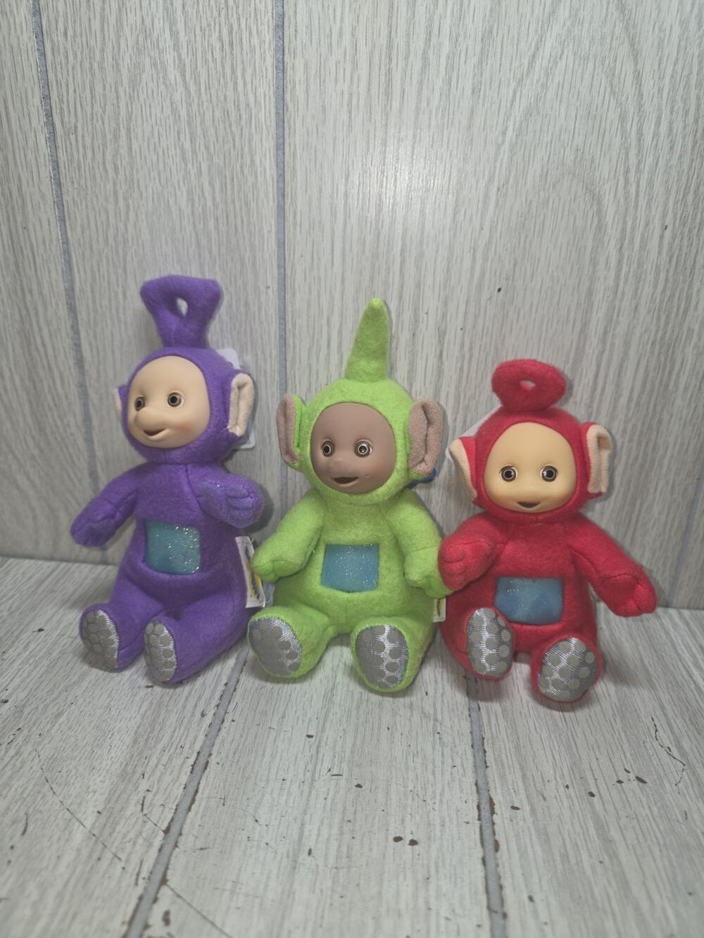 Vintage 1998 Playskool Plush Teletubbies Dipsy Tinky Winky Po Set Of 3 NWT